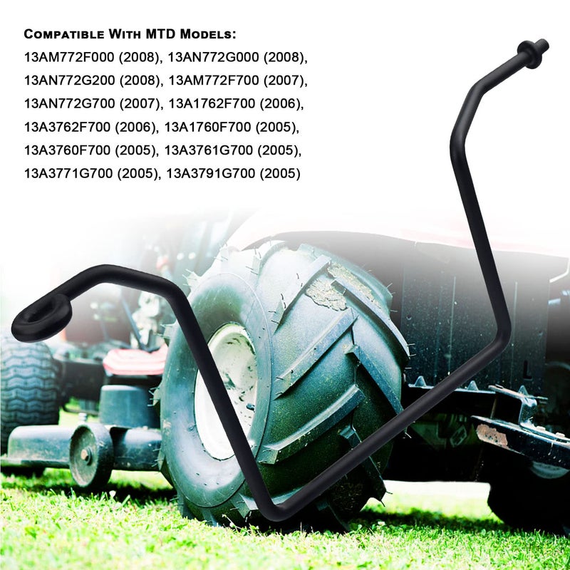 Haiouus 747-04857 42 قضيب حارس الحزام متوافق مع MTD، Troybilt، Yard Man، يستبدل 747-04307، 683-04443، 683-04443-0637 يناسب موديلات LT 1040 1042 1046 1050 - لعام 2003 Cub Cadet LT 1045 46 سطح السفينة - Image 3
